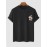 Snake Rose Moon Graphic Pattern Short Sleeves Crew Neck T-shirt