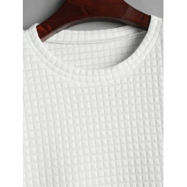 Textured Short Sleeve Basic T Shirt Textured Short Sleeve Basic T Shirt
