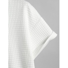 Textured Short Sleeve Basic T Shirt Textured Short Sleeve Basic T Shirt