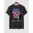 Letter New York Cartoon Bear Graphic Printed Short Sleeve T-shirt