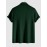 Men's Plain Color Tartan Jacquard Weave Textured Polo Collar Short Sleeves T-shirt