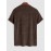 Men's Terry Cloth Crew Neck Cartoon Bear Applique Casual Funny Short Sleeves T Shirt