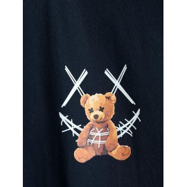Rib Collar Smile Face Cartoon Bear Sleeveless T Shirt Summer Tank Top Rib Collar Smile Face Cartoon Bear Sleeveless T Shirt Summer Tank Top