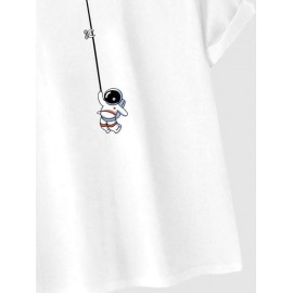Astronaut Graphic Print Short Sleeve T Shirt Astronaut Graphic Print Short Sleeve T Shirt
