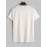 Letter Print Contrast Striped Collar T Shirt