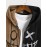Men's Zip Up Two Tone Colorblock Smile Face Embroidery Halloween Polar Fleece Hoodie Jacket