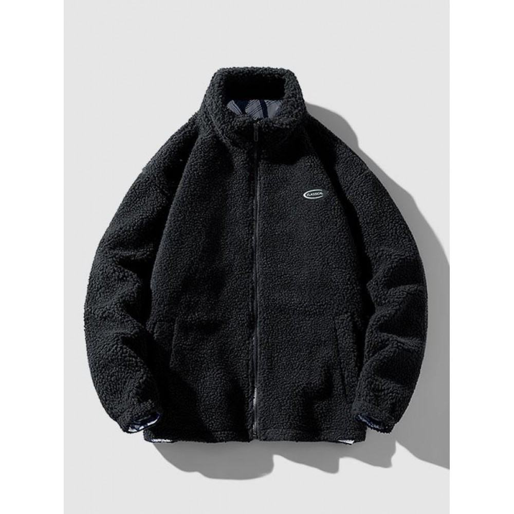 Fluffy Teddy Faux Sherpa Zip Up Jacket Fluffy Teddy Faux Sherpa Zip Up Jacket