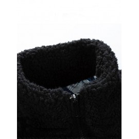 Fluffy Teddy Faux Sherpa Zip Up Jacket Fluffy Teddy Faux Sherpa Zip Up Jacket