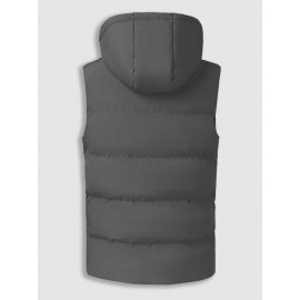 7 Areas Heating USB Charging Thermal Hooded Warm Puffer Quilted Padded Vest Gilet Zippered Pockets Waistcoat (Battery Not Included) 7 Areas Heating USB Charging Thermal Hooded Warm Puffer Quilted Padded Vest Gilet Zippered Pockets Waistcoat (Battery Not Included)
