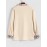 Men's Ethnic Style Geometric Printed Front Pocket Button Fuzzy Fleece Jacket