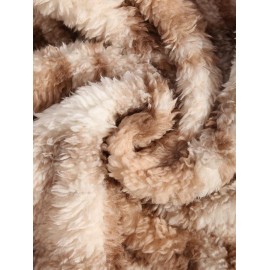 Men's Colorblock Plaid Pattern Front Pocket Fluffy Teddy Fleece Turn-down Collar Jacket Men's Colorblock Plaid Pattern Front Pocket Fluffy Teddy Fleece Turn-down Collar Jacket
