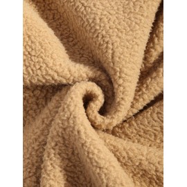 Men's Two Tone Colorblock Flap Pocket Button Front Fuzzy Fleece Jacket Men's Two Tone Colorblock Flap Pocket Button Front Fuzzy Fleece Jacket