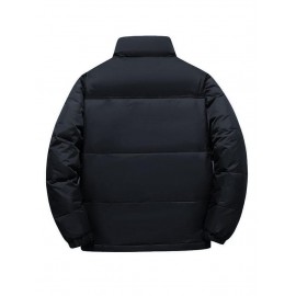 Colorblock Two Tone Zip Up Puffer Down Jacket Colorblock Two Tone Zip Up Puffer Down Jacket