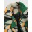 Zip Up Faux Sherpa Pocket Patternblock Fluffy Jacket