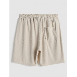 Solid Color Drawstring Corduroy Shorts Solid Color Drawstring Corduroy Shorts