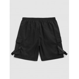 Buckle Strap Multi-pocket Design Cargo Shorts Buckle Strap Multi-pocket Design Cargo Shorts