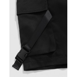 Buckle Strap Multi-pocket Design Cargo Shorts Buckle Strap Multi-pocket Design Cargo Shorts