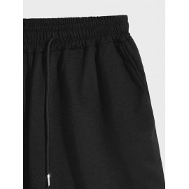 Chinese Style Dragon Pattern Sweat Shorts Chinese Style Dragon Pattern Sweat Shorts