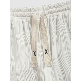 Textured Knitted Sports Casual Shorts Textured Knitted Sports Casual Shorts