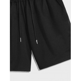 Men's Funny Streetwear Smile Face Letter Flowers Graphic Pattern Drawstring Shorts Men's Funny Streetwear Smile Face Letter Flowers Graphic Pattern Drawstring Shorts