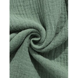 Solid Color Soft Textured Basic Drawstring Shorts Solid Color Soft Textured Basic Drawstring Shorts