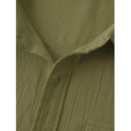 Solid Color Short Sleeves Shirt Solid Color Short Sleeves Shirt