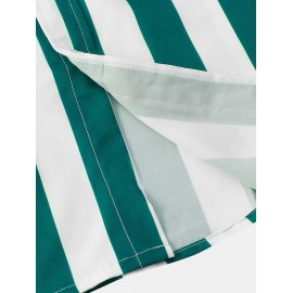 Colorblock Vertical Striped Long Sleeves Shirt Colorblock Vertical Striped Long Sleeves Shirt