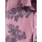 Leaves and Flowers Printed Turndown Collar Shirt