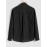 Men's Casual Striped Pattern Cotton and Linen Textured Half Button Design Stand Collar Pullover Long Sleeves Shirt