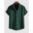 Men's Vertical Striped Pattern Short Sleeves Button Fly Casual Summer Shirt