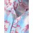 Button Up Floral Crane Print Front Pocket Shirt
